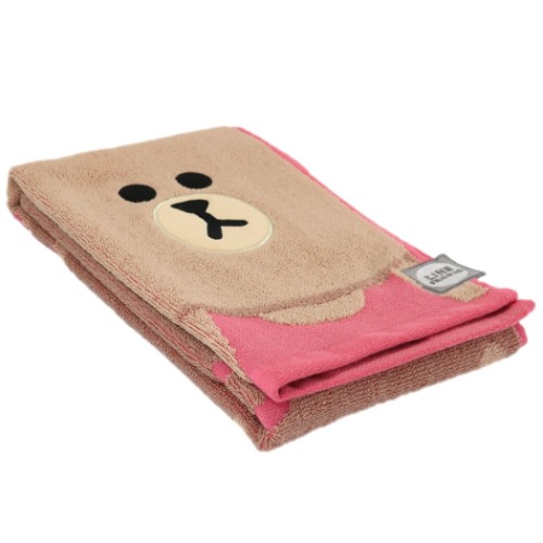 フェイスタオル LINE FRIENDS ジャガード ロングタオル ハローチョコ LINEスタンプ キャラクター グッズ メール便可