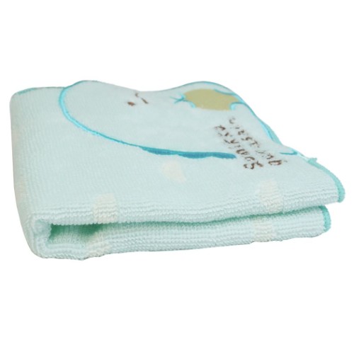 すみっコぐらし ミニタオル ダイカット ハンカチタオル スカラップとかげ サンエックス キャラクター グッズ メール便可