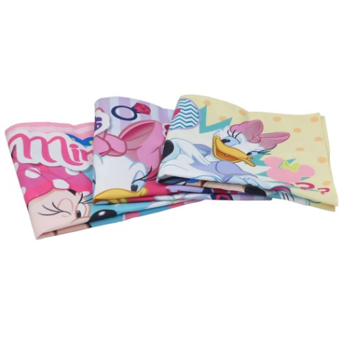 ミニー＆デイジー ハンカチ ハンカチーフ 3枚セット メイクラブリー ディズニー キャラクター グッズ メール便可