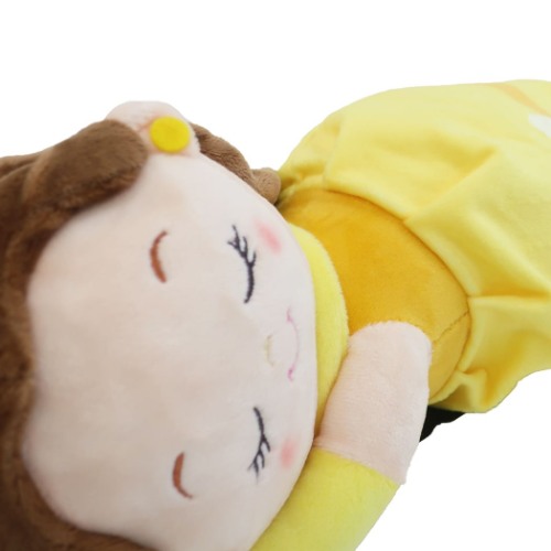 美女と野獣 ベル ミニ 添い寝 枕 ぬいぐるみクッション ディズニープリンセス キャラクター グッズ