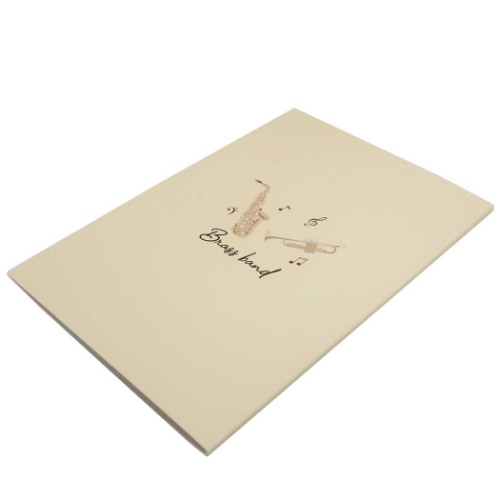 色紙 音楽 二つ折り メッセージボード 吹奏楽部 部活シリーズ 寄せ書き グッズ