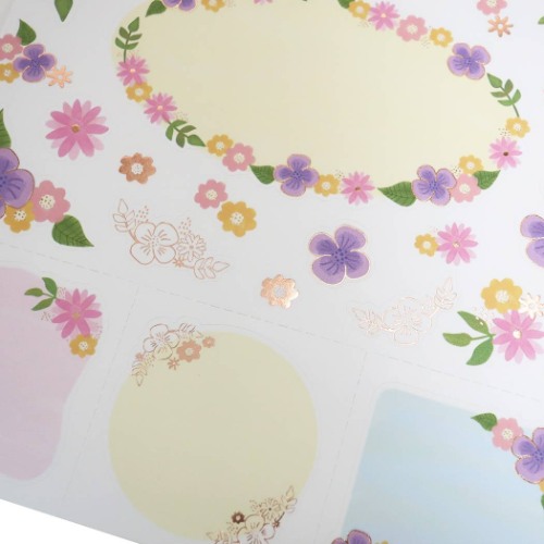 メッセージ 色紙シール セット フラワー メモリアル雑貨 寄せ書き グッズ メール便可