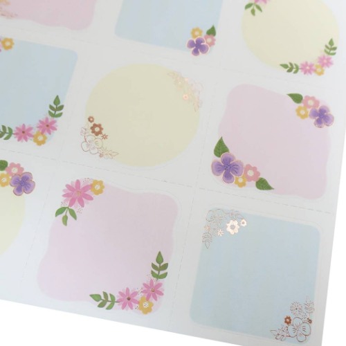 メッセージ 色紙シール セット フラワー メモリアル雑貨 寄せ書き グッズ メール便可