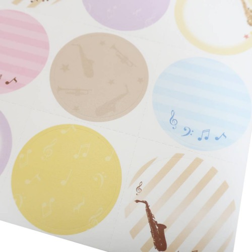 色紙シール セット 音楽 吹奏楽部 メモリアル雑貨 部活シリーズ 寄せ書き グッズ メール便可