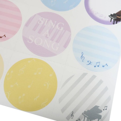 色紙シール セット 音楽 コーラス部 メモリアル雑貨 部活シリーズ 寄せ書き グッズ メール便可