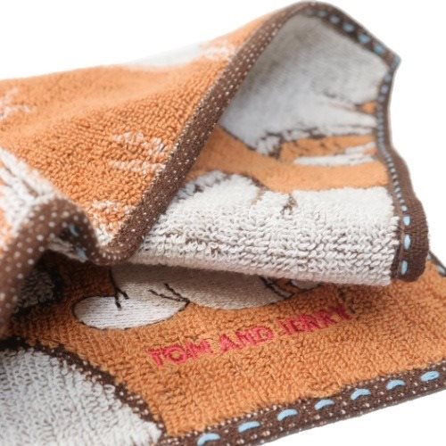 トムとジェリー ミニタオル ジャガード ハンカチタオル ジェリーパターン キャラクター グッズ メール便可