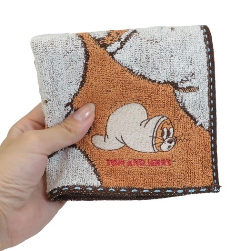 トムとジェリー ミニタオル ジャガード ハンカチタオル ジェリーパターン キャラクター グッズ メール便可