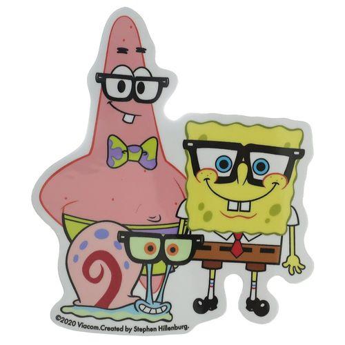 スポンジボブ 防水 ビッグ シール ダイカット トラベル ステッカー SPO-007 キャラクター グッズ メール便可
