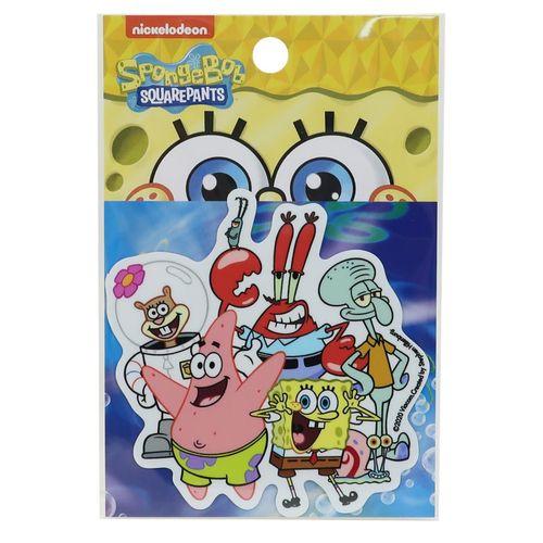 スポンジボブ 防水 ビッグ シール ダイカット トラベル ステッカー SPO-008 キャラクター グッズ メール便可