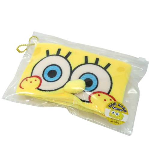 スポンジボブ ヘアバンド ヘアアクセ フェイス キャラクター グッズ