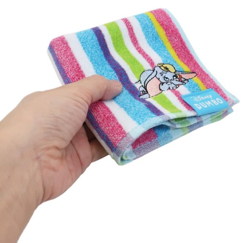 ダンボ ミニタオル 抗菌防臭 ハンカチタオル ぺたんこ ディズニー キャラクター グッズ メール便可