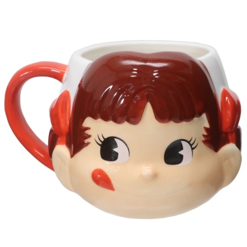 不二家のペコちゃん マグカップ 磁器製 フェイス マグ キャラクター グッズ