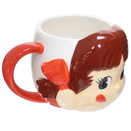 不二家のペコちゃん マグカップ 磁器製 フェイス マグ キャラクター グッズ