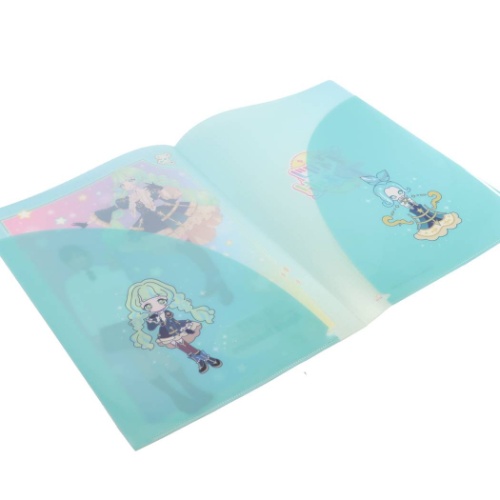 アイカツプラネット Wポケット A4 クリアファイル ポケットファイル キューピッド 愛弓 アニメキャラクター グッズ