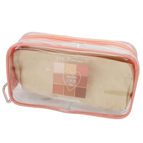 ペンケース BOX クリア ペンポーチ IRO MEE シャドー ベージュ 女の子向け かわいい 小学生 中学生 グッズ