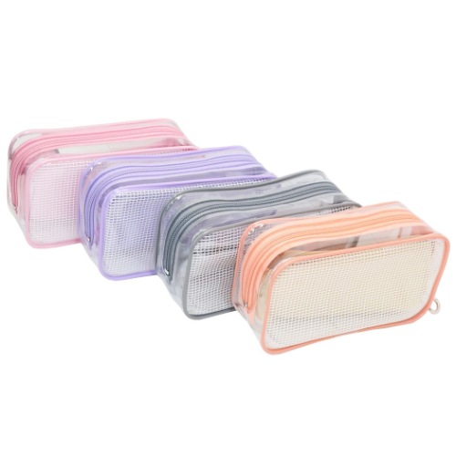 ペンケース BOX クリア ペンポーチ IRO MEE シャドー ベージュ 女の子向け かわいい 小学生 中学生 グッズ