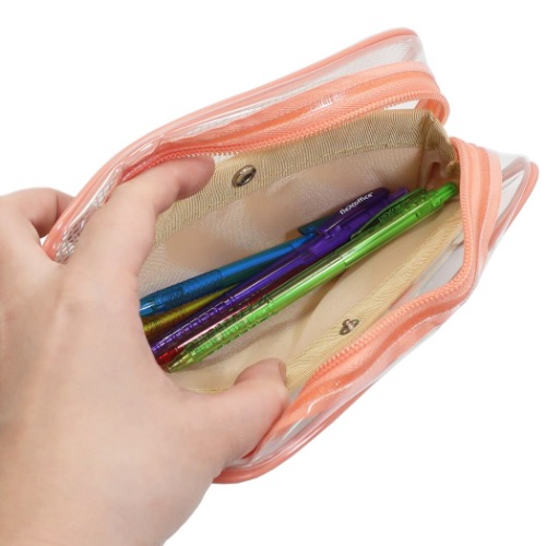 ペンケース BOX クリア ペンポーチ IRO MEE シャドー ベージュ 女の子向け かわいい 小学生 中学生 グッズ