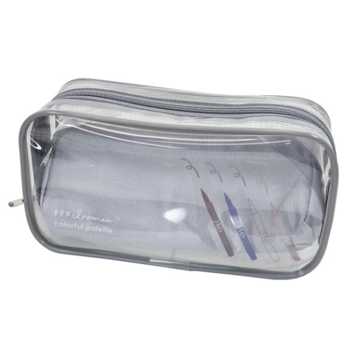 ペンケース BOX クリア ペンポーチ IRO MEE ペンシル モノトーン 女の子向け かわいい 小学生 中学生 グッズ