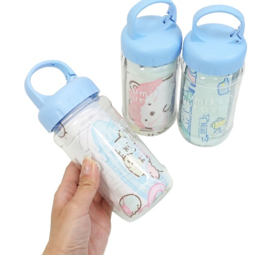 すみっコぐらし 夏用 ひんやりタオル ボトル入り 冷感 フェイスタオル いっしょにおとまり会 サンエックス キャラクター グッズ