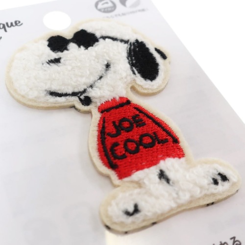 スヌーピー 刺繍 ワッペンステッカー アップリケシール JOE COOL ピーナッツ キャラクター グッズ メール便可