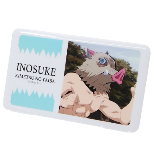 鬼滅の刃 抗菌 マスクケース 嘴平伊之助 不織布マスク携帯ケース 少年ジャンプ アニメキャラクター グッズ メール便可