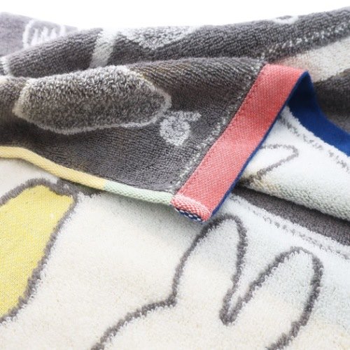 ミッフィー フェイスタオル ジャガード ロングタオル フルーツとミッフィー ディックブルーナ 絵本キャラクター グッズ メール便可