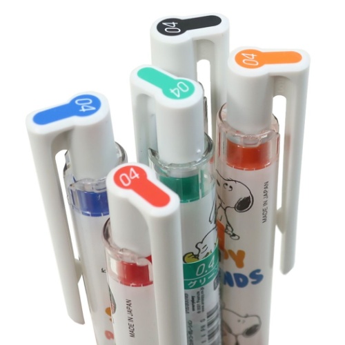 スヌーピー カラーゲル ボールペン JUICE UP 0.4mm レッド ピーナッツ キャラクター グッズ メール便可