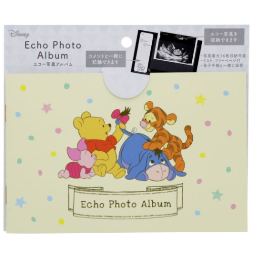くまのプーさん エコー写真アルバム ベビーダイアリー &mom ディズニー キャラクター グッズ メール便可