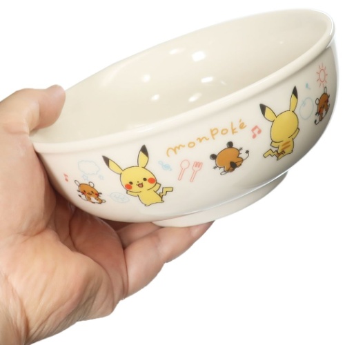 モンポケ 磁器製 こども ラーメン丼 キッズ食器 ピカチュウ ポケモン キャラクター グッズ