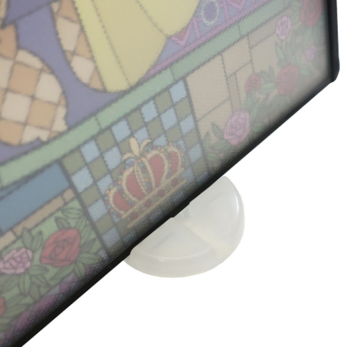 美女と野獣 ベル カッティングボード スタンド付き 抗菌 まな板 ステンドグラス風 ディズニープリンセス キャラクター グッズ