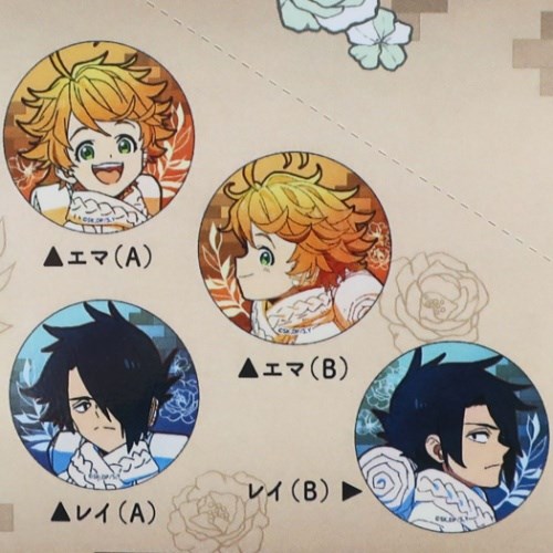 約束のネバーランド 缶バッジ トレーディングカ ンバッジ エマ レイ ドン ギルダ ソンジュ ムジカ 少年ジャンプ メール便可