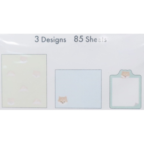 付箋 ジッパーバッグ ふせん シバイヌ おしゃれ グッズ メール便可