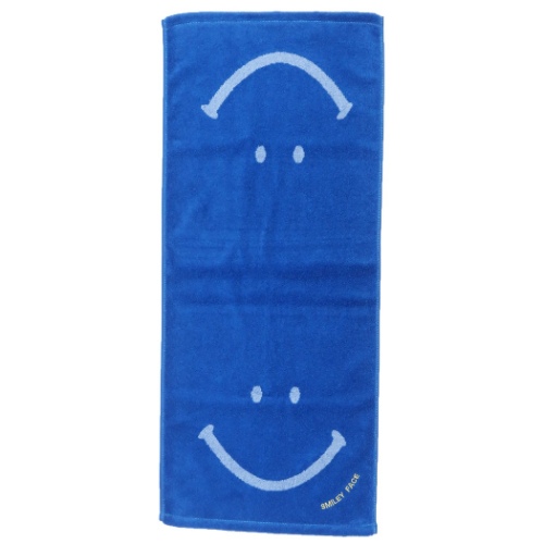 スマイリーフェイス フェイスタオル ジャガード ロングタオル ニコランド Smiley Face キャラクター グッズ メール便可