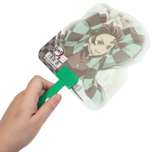 鬼滅の刃 キャラクター ダイカット うちわ 竈門炭治郎 夏雑貨 少年ジャンプ アニメキャラクター グッズ メール便可