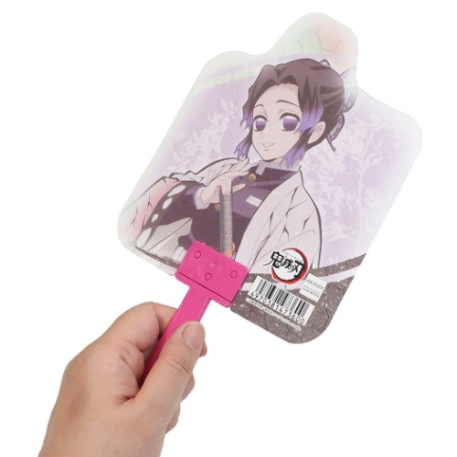 鬼滅の刃 キャラクター ダイカット うちわ 胡蝶しのぶ 夏雑貨 少年ジャンプ アニメキャラクター グッズ メール便可