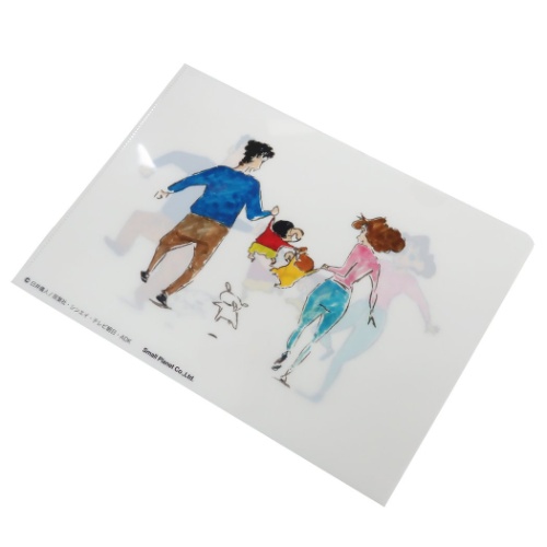 クレヨンしんちゃん A4 シングル クリアファイル ファイル 野原一家 アニメキャラクター グッズ メール便可