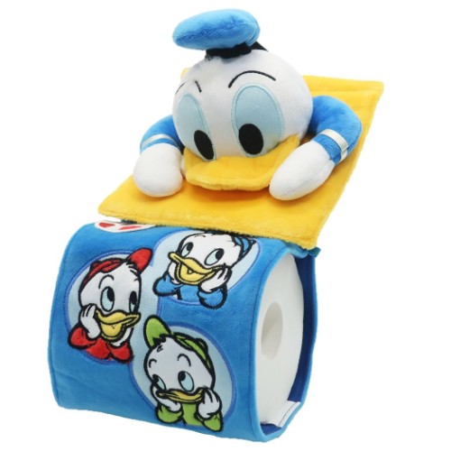 ドナルドダック ぬいぐるみ トイレットペーパーホルダー トイレ用品 ライクフレンズ ディズニー キャラクター グッズ