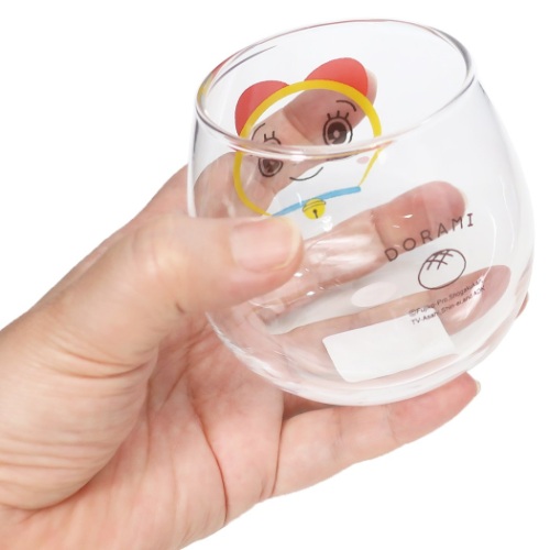 ドラえもん ガラスコップ ゆらゆら タンブラー ドラミ フェイス 藤子F不二雄 アニメキャラクター グッズ