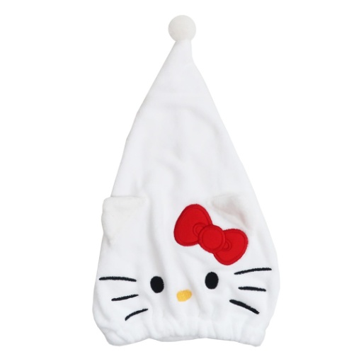 ハローキティ キャップタオル マイクロファイバー ヘアドライタオル帽子 キャップキティ サンリオ キャラクター グッズ