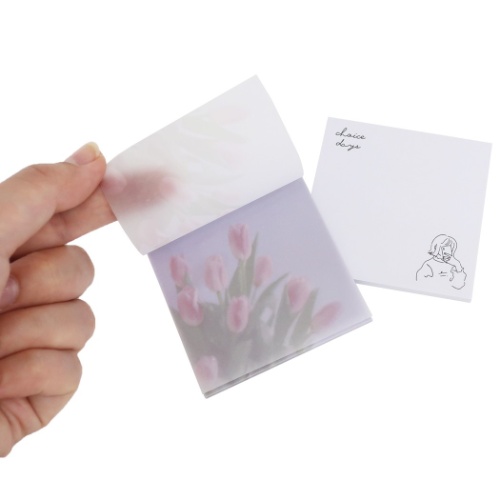 メモ帳 CHOICE DAYS スクエア メモ PURPLE おしゃれ グッズ メール便可