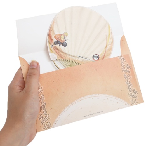 鬼滅の刃 サマーカード 竹うちわ豆だより 我妻善逸 少年ジャンプ アニメキャラクター グッズ メール便可