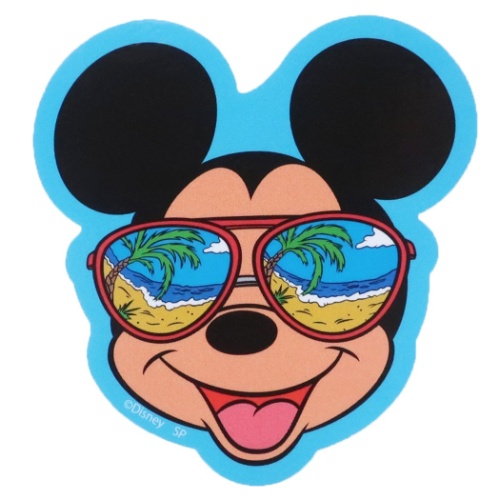 ディズニー ステッカー ダイカット ビニール ステッカー サングラス ミッキーマウス キャラクター グッズ メール便可