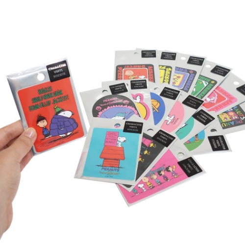 スヌーピー ステッカー ダイカット ビニール ステッカー ダウン キャラクター グッズ メール便可