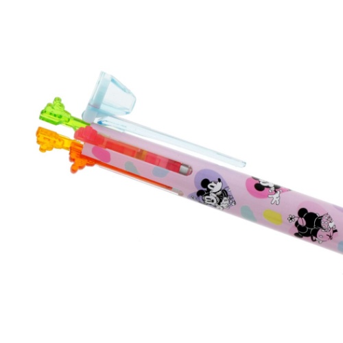 ミッキー&ミニー ボールペン ボディ 4色用 ハイテックCコレト ディズニー キャラクター グッズ メール便可