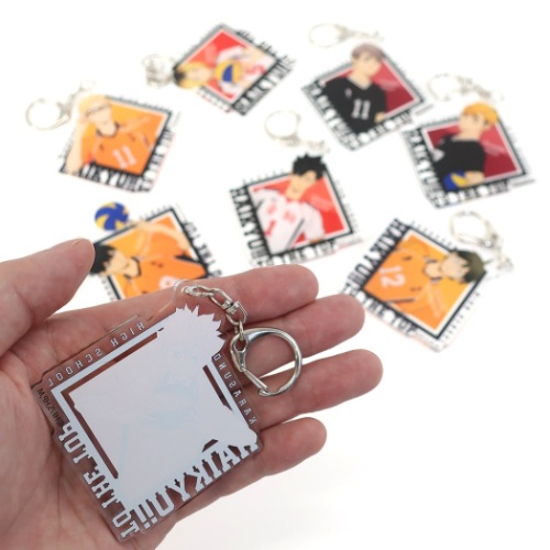 ハイキュー 山口忠 烏野高校 アクリルキーホルダー キーリング 少年ジャンプ アニメキャラクター グッズ メール便可