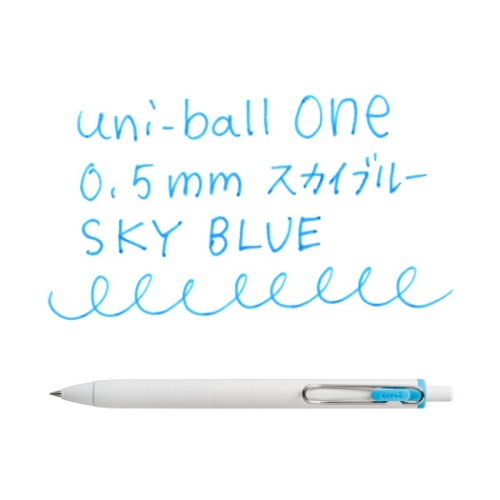 ボールペン ユニボール ワン ゲルインクボールペン 0.5mm 全10色 uni-ball ONE 小学生 中学生 高校生 大人 グッズ メール便可