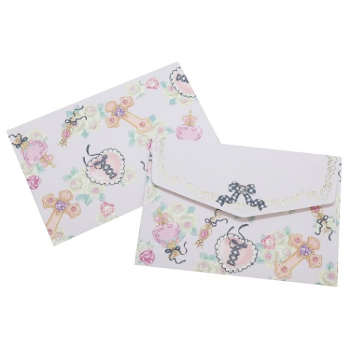 飴ノ森ふみか ミニ レターセット 手渡し 手紙セット ゴシック ガーリーイラスト グッズ メール便可