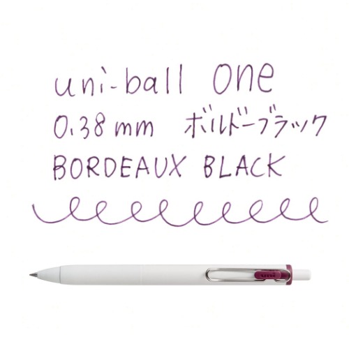 ボールペン ユニボール ワン ゲルインクボールペン 0.38mm 全20色 uni-ball ONE 小学生 中学生 高校生 大人 グッズ メール便可