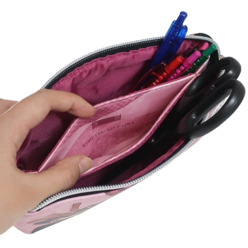 鬼滅の刃 ペンケース 竈門禰豆子 3ポケット ペンポーチ 少年ジャンプ アニメキャラクター グッズ