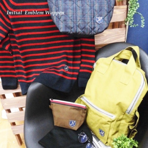 ワッペン イニシャル エンブレム ワッペン イニシャルM 入園 入学